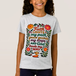 Faith Lights My Path Christian Art - Inspirational T-Shirt