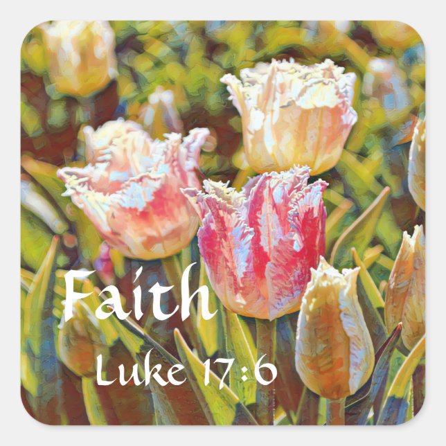 Faith Luke Tulip Sticker (Vorderseite)