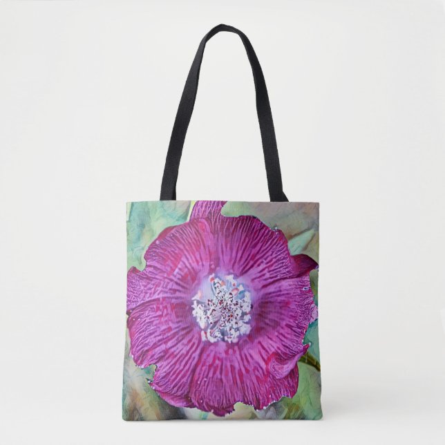 Faith Magenta Poppy Art Tasche (Vorderseite)