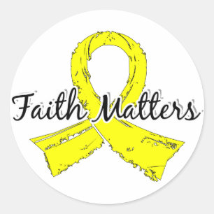 Faith Matters 5 Sarcoma Runder Aufkleber