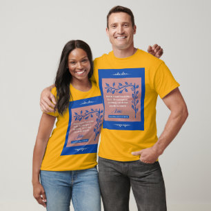 Faith Message 1 Cor 16:13-14 - Short Sleeve Gold T-Shirt