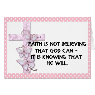 Faith Message Christlich Grußkarte
