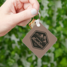 Faith Move Berge Schlüsselanhänger