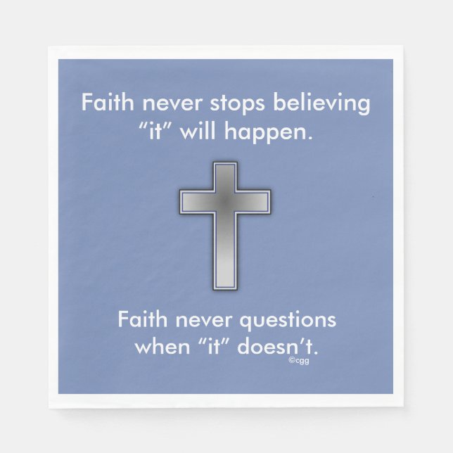 Faith Never Napkins w/Blue Cross Serviette (Vorderseite)
