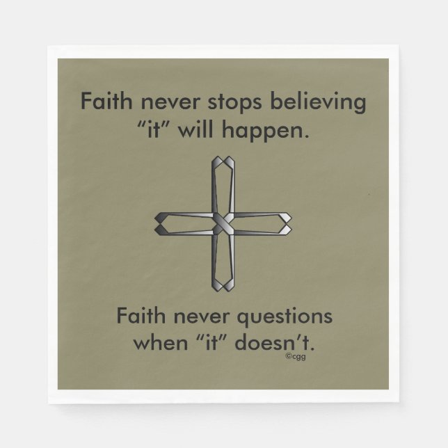 Faith Never Napkins w/Steel Cross Serviette (Vorderseite)