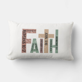 Faith Niedlich Colorful Bible Verses Typografy Quo Lendenkissen