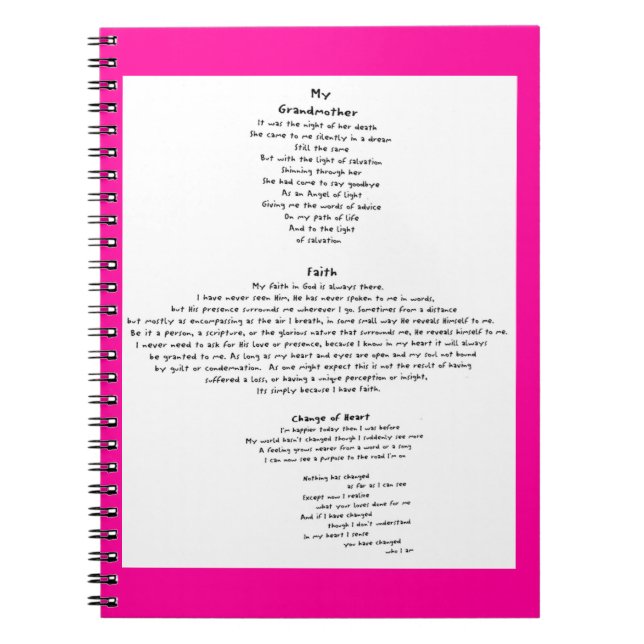 Faith Notizblock (Vorderseite)