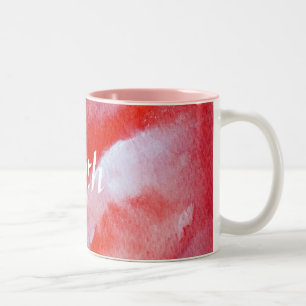 Faith Original Pink Roter Schöner Becher Zweifarbige Tasse