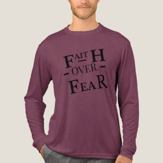 Faith Over Fear Christian T-Shirt Tri-Blend Shirt