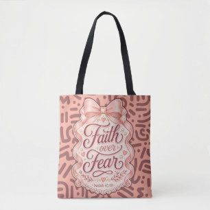Faith Over Fear Coquette Christliche Leinwand-Eink