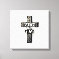 Faith Over Fear Kreuz Vintage Gravur Shirt (1)