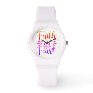Faith Over Fear Watch Armbanduhr