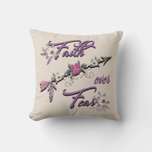 Faith Over Feenwirbel Pillow Kissen