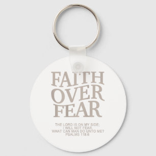Faith over Feest Christlich Oaster Youth Teen Girl Schlüsselanhänger