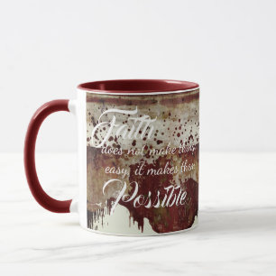 Faith Paint Drip Steingut-Look-Tasse Tasse