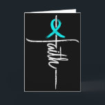 Faith Pcos Bewusstsein Kreuz Christliches Band Tür Karte<br><div class="desc">Faith Pcos Bewusstsein Kreuz Christliches Band Türkis Unterstützung</div>