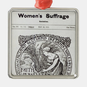 Faith, Perseverance, Patience, 1911 Silbernes Ornament