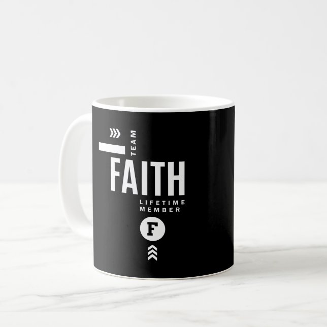 Faith Personalisiert Name Birthday Gift Kaffeetasse (Vorderseite Links)