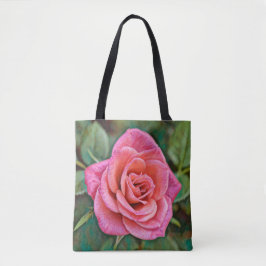 Faith Pink Rose Art Tasche