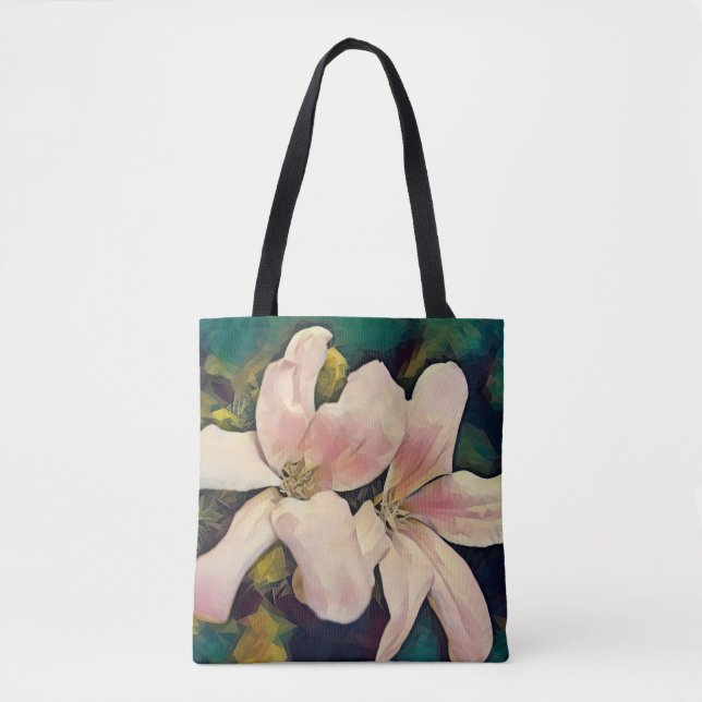Faith Pink Tropical Style Blume Tasche (Vorderseite)