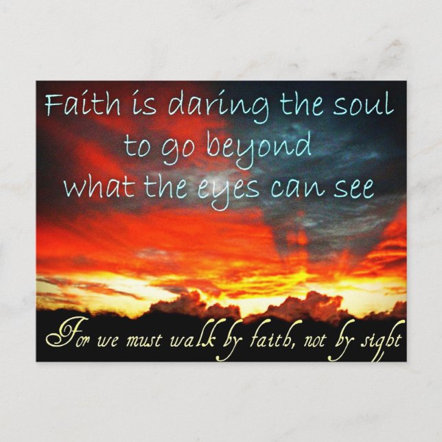 Faith Postcard Postkarte (Vorderseite)