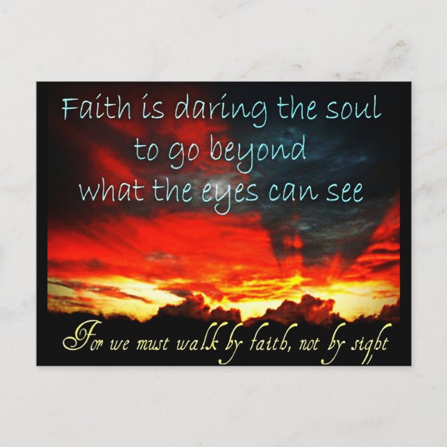 Faith Postcard Postkarte (Vorderseite)