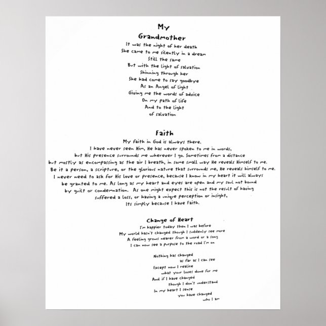 Faith Poster (Vorne)