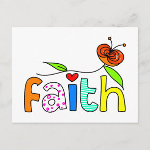 Faith Postkarte