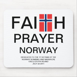 FAITH PRAYER NORWAY MOUSEPAD