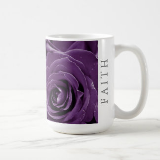 Faith Purple Roses 15oz Klassischer Becher Kaffeetasse