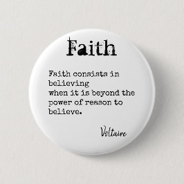 FAITH QUOTE gibt Schreibmaschinenschrift-Schriftar Button