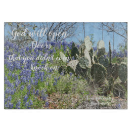 Faith Quote Glass Cutting Board Schneidebrett