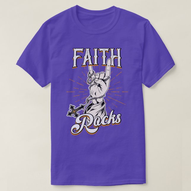 Faith Rocks T-Shirt (Design vorne)