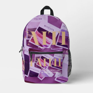 "Faith" Römer 10:17 Rucksack christlicher Merch
