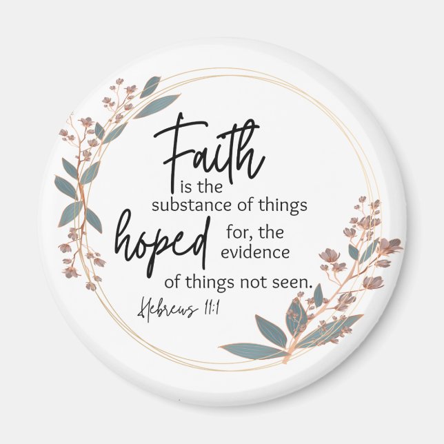 Faith Round Magnet (Vorne)