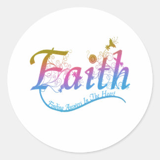 Faith Runder Aufkleber