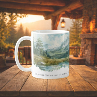 Faith Scripture Isaiah 41:10 Mountain Mug Kaffeetasse