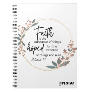 Faith Scripture Spiral Notebook Notizblock