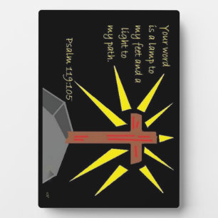 Faith Series Psalm 119:105 Fotoplatte