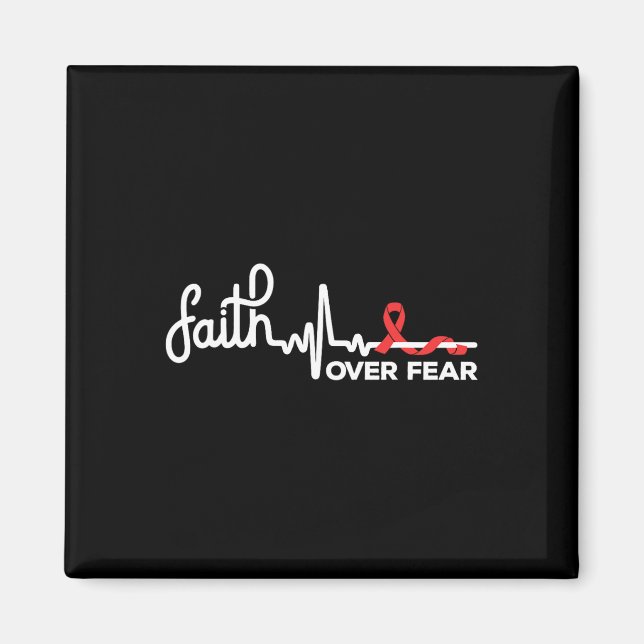 Faith-Sickle Cell Anämia Awareness Supporter Ribb Magnet (Vorne)