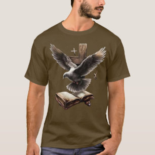 Faith Soars - Dove, Bible & Cross Christlich T-Shi T-Shirt