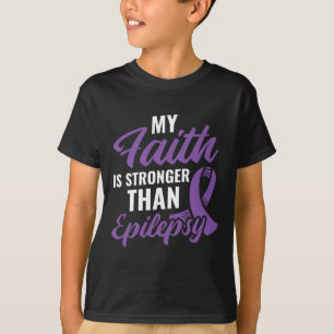 Faith Stronger als Epilepsy Epilepsy Awareness Pa T-Shirt