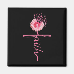 Faith Sunflower Pink Ribbon Brustkrebs Auswarenes Magnet