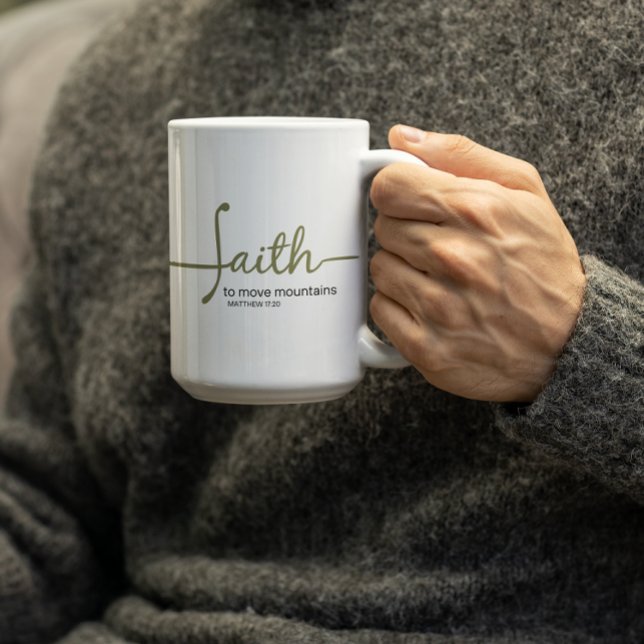 Faith to move Mountains  Kaffeetasse (Von Creator hochgeladen)