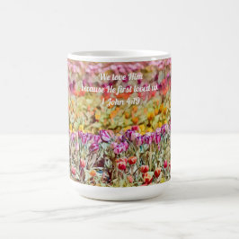 Faith Tulip Floral Scripture Liebe Tasse Cup