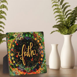 Faith Whimsical Boho Hübsch Inspirivity Easel Fotoplatte