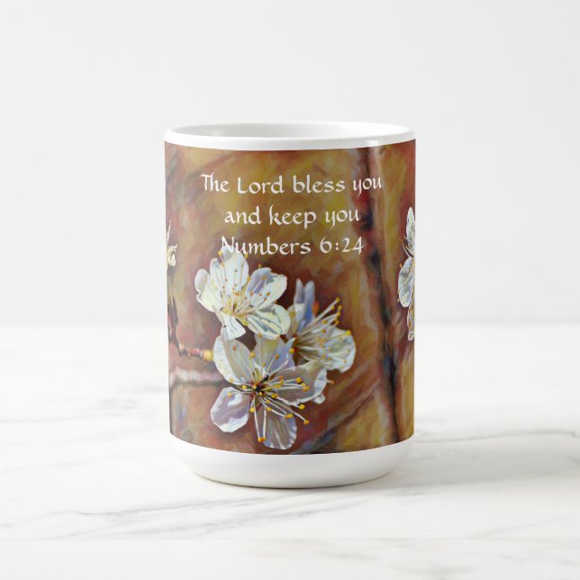 Faith White Blossom Blume Tasse Cup (Mittel)