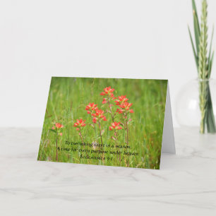 Faith Wildblumen Liebe Prayers Card Karte