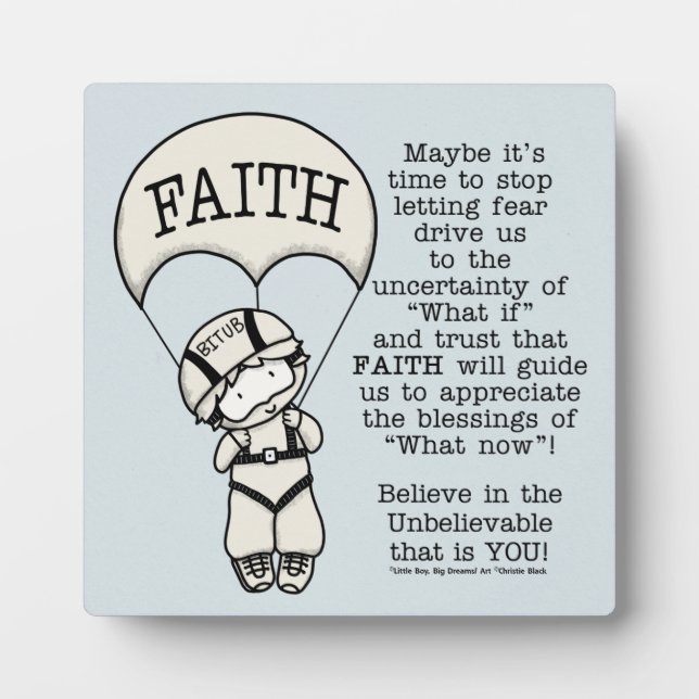 Faith Will Guide Fotoplatte (Vorderseite)