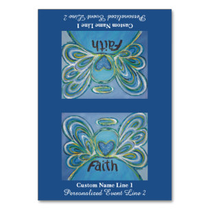 Faith Word Inspiration Engel Custom Table Tents Tischnummer